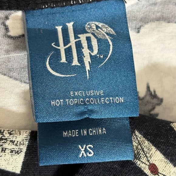 Harry Potter Hogwarts Letter black mini Dress hot topic exclusive size xs - Picture 6 of 14